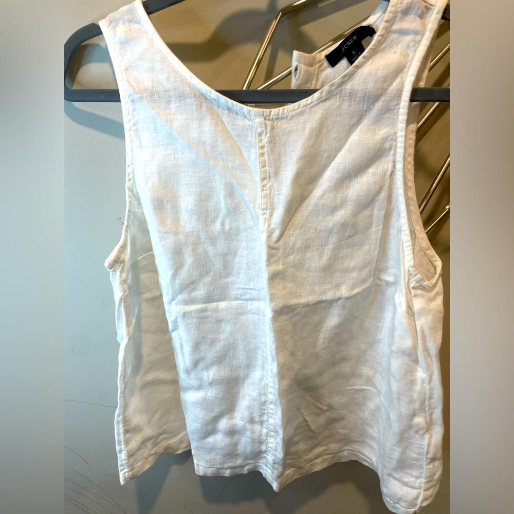 J Crew Maxine Button Back Tank